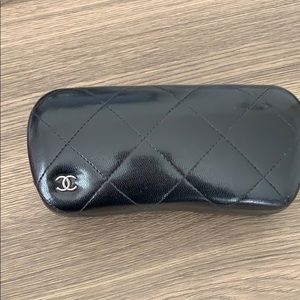 Chanel sunglasses case only - black
